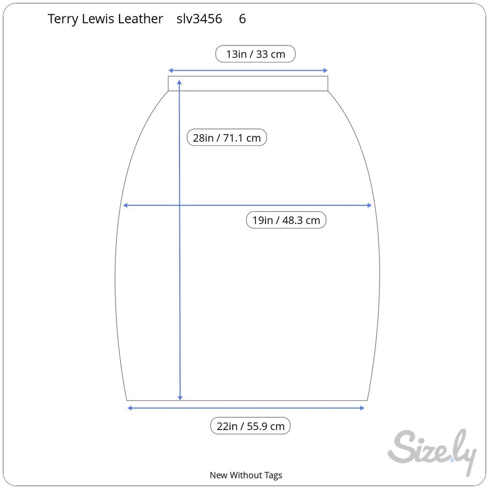 Terry Lewis Brown Leather Midi Skirt Diamond Suede Patchwork Hem Womens 6 77025