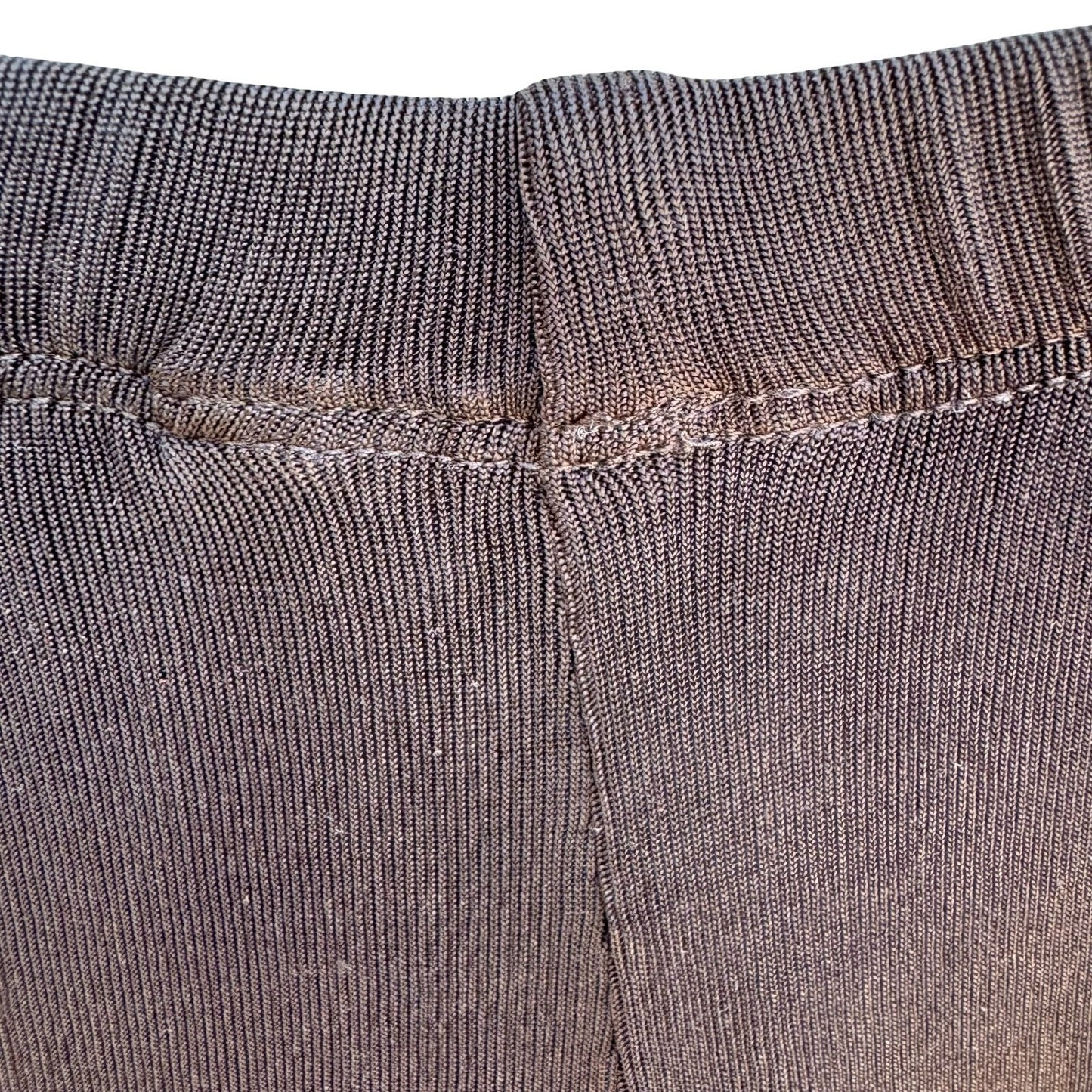 Chicos Travelers Minimalist Black Slinky Knit Wide Leg Pants High Rise Size 1