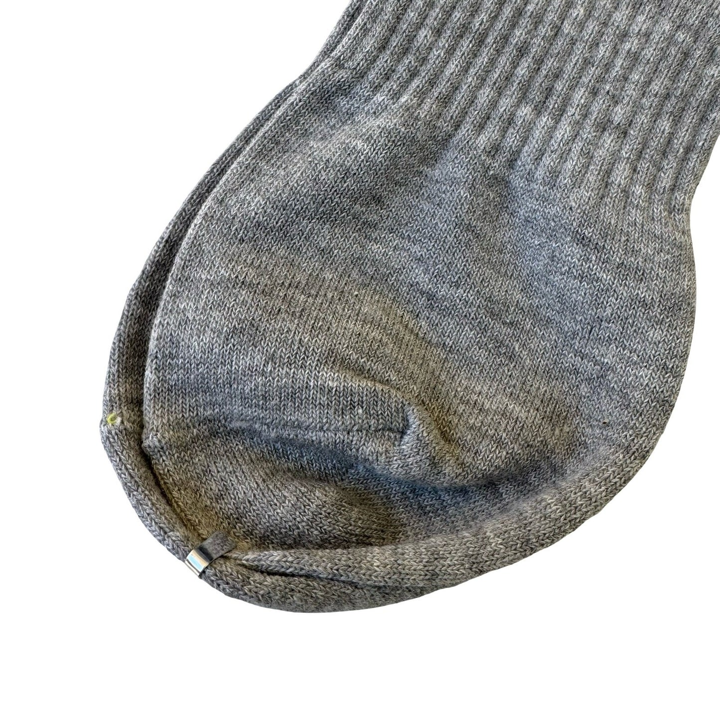 New York Yankees Grey Athletic Crew Socks Interlocking Logo Sports Graphic NEW