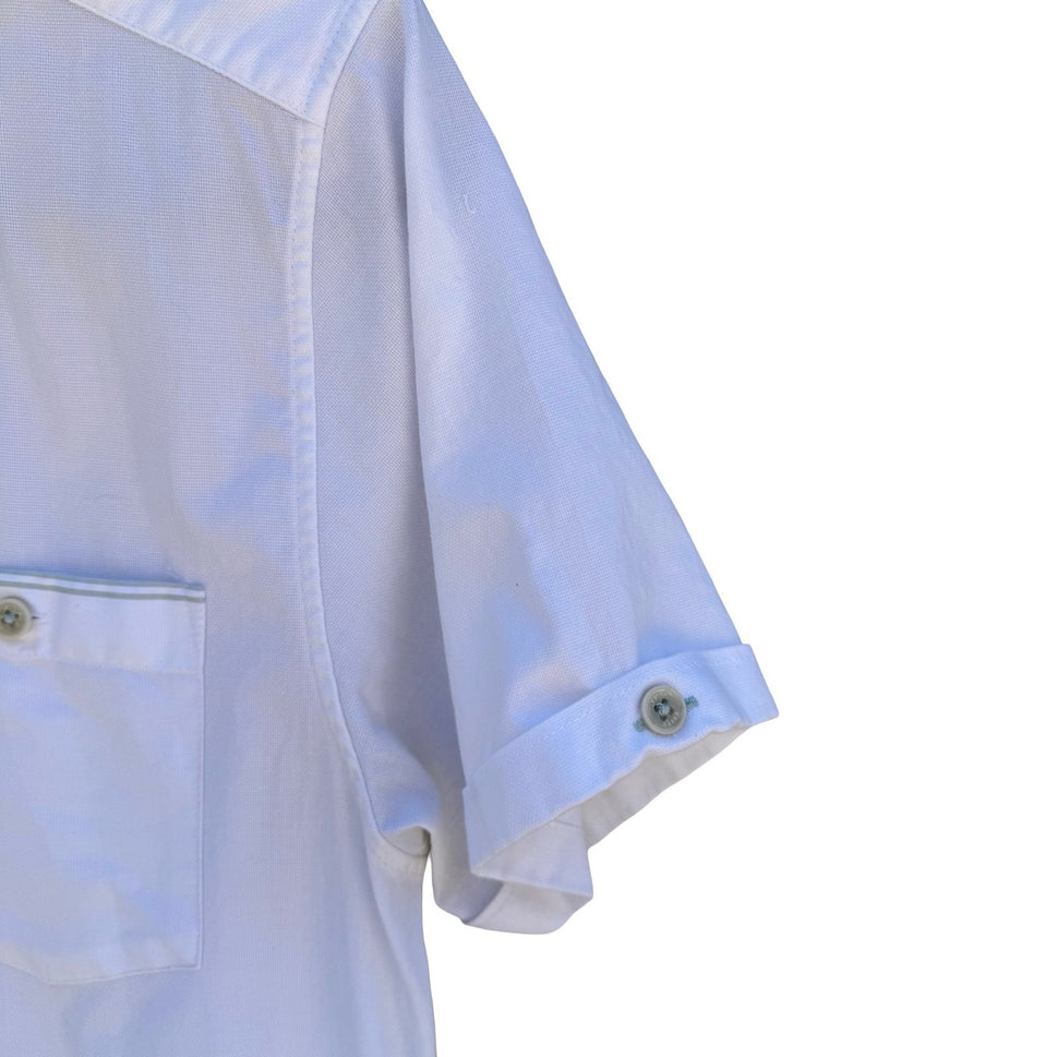 Ted Baker London Mens S Wallabi White Button Down Shirt Minimalist Preppy Summer