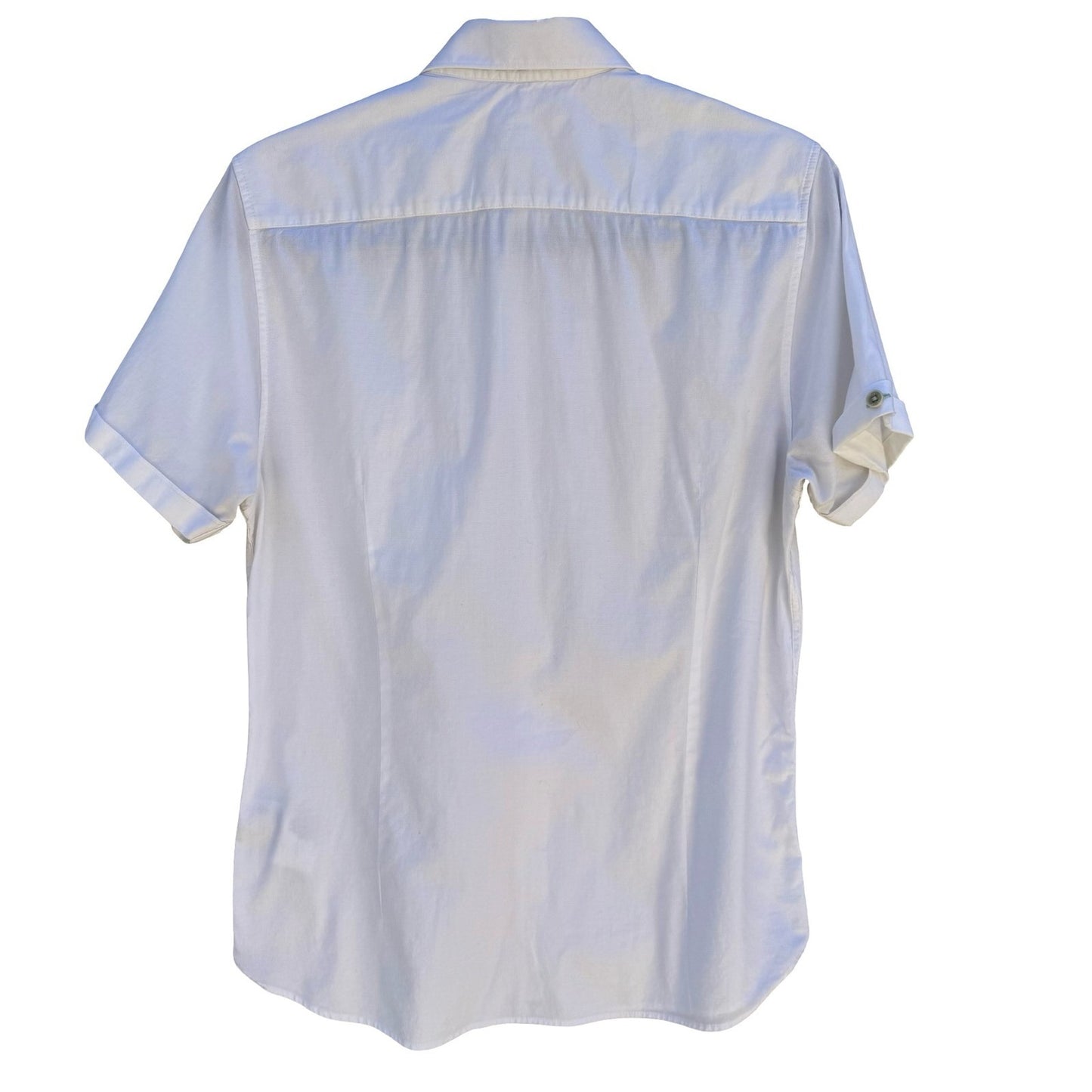 Ted Baker London Mens S Wallabi White Button Down Shirt Minimalist Preppy Summer