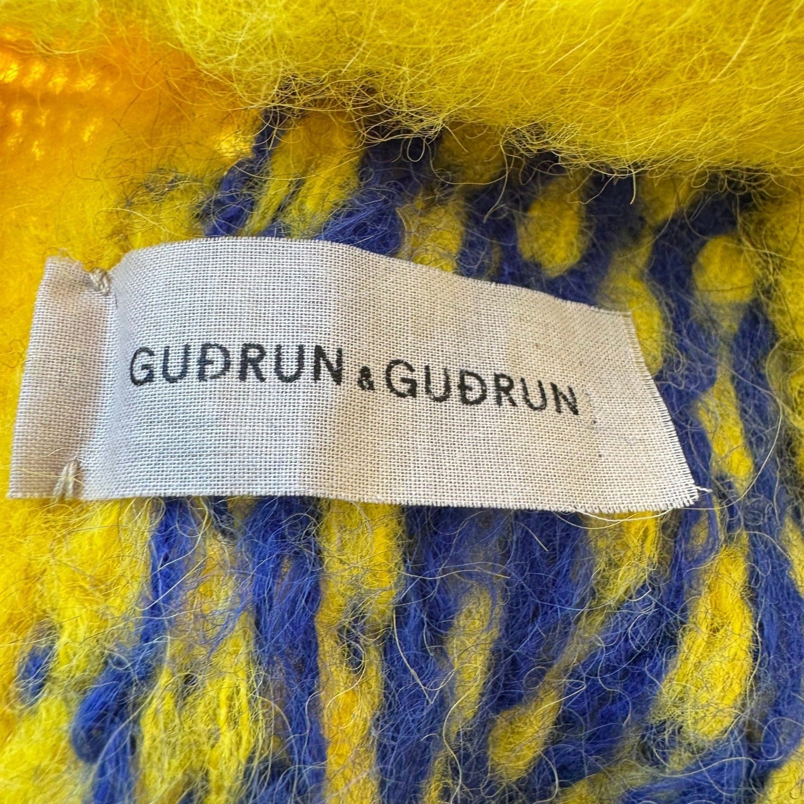 Gudrun & Gudrun Handknit Faroe Islands Mohair Nordic Scandi Fair Isle Sweater M