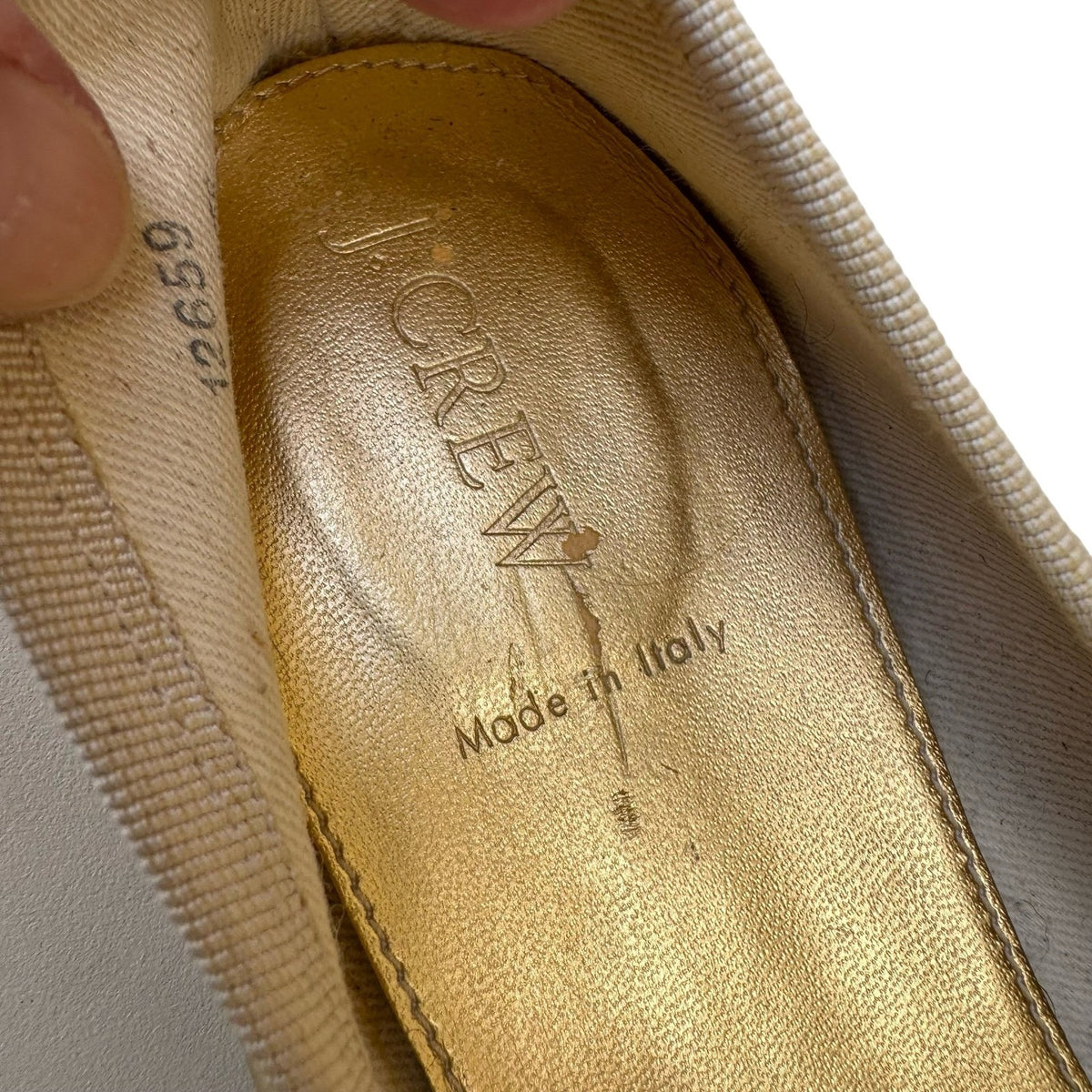 J.Crew Metallic Italian Leather Balletcore Feminine Bow Flats Gold Womens 11
