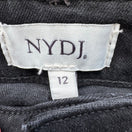 Switch NYDJ Womens 12 Black Straight Leg Denim Jeans Lift Tuck Technology Stretch Comfy 2 image
