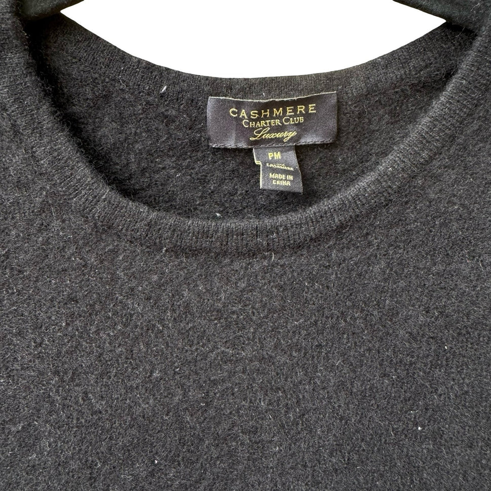 Charter Club Luxury 100% Cashmere Quiet Luxury Old Money Minimalist Sweater M
