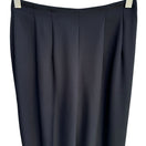 Switch Liz Claiborne Petites Black Pleated 1/2 Elastic Waist Straight Leg Dress Pants 4 2 image