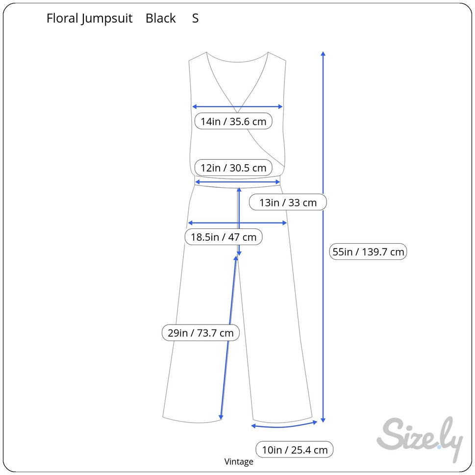 Y2K Black Floral Festival Sleeveless Spaghetti Straps Knot Detail Flowy Jumpsuit