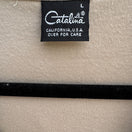 Switch Catalina Vintage 60s 70s Womens Tan Sailor Collar Sleeveless Nautical Shirt L 3 image