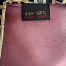 Switch Handmade Vintage 100% Silk Geometric Pattern Navy Gold Preppy Formal Tie Necktie 3 image