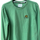 Switch John Deere Embroidered Logo Farming Workwear Long Sleeve T-Shirt Green Mens M 3 image