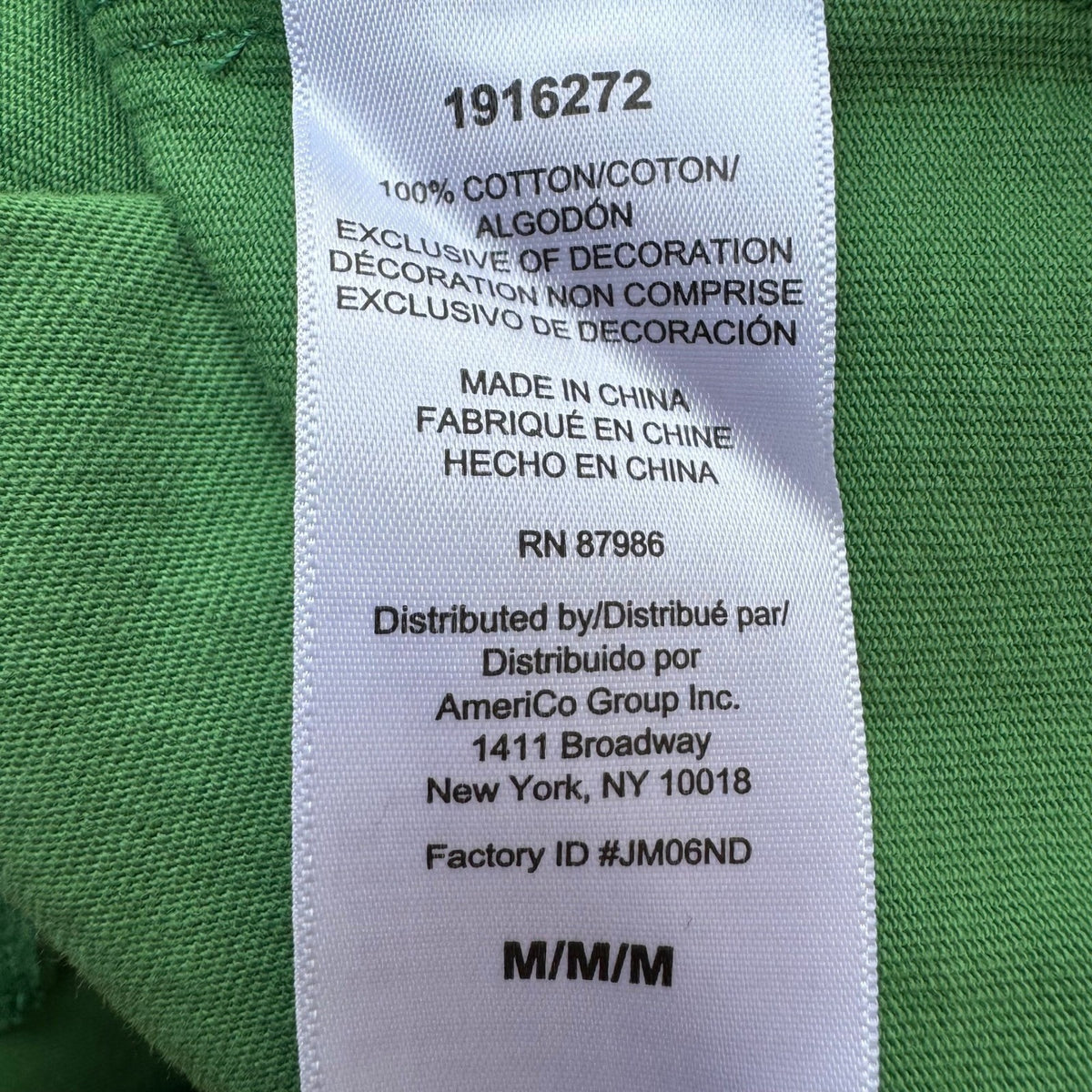 John Deere Embroidered Logo Farming Workwear Long Sleeve T-Shirt Green Mens M