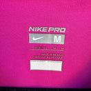 Switch Nike Pro Womens Pink Workout V-Neck Dri-Fit Compression Athletic Workout Shirt M 2 image