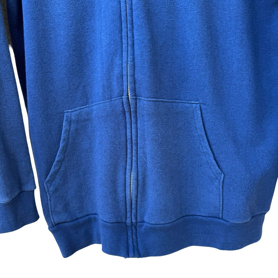 UCSB Vintage 60s H Wolf & Sons Santa Barbara Full Zip Hoodie Blue USA Made Large