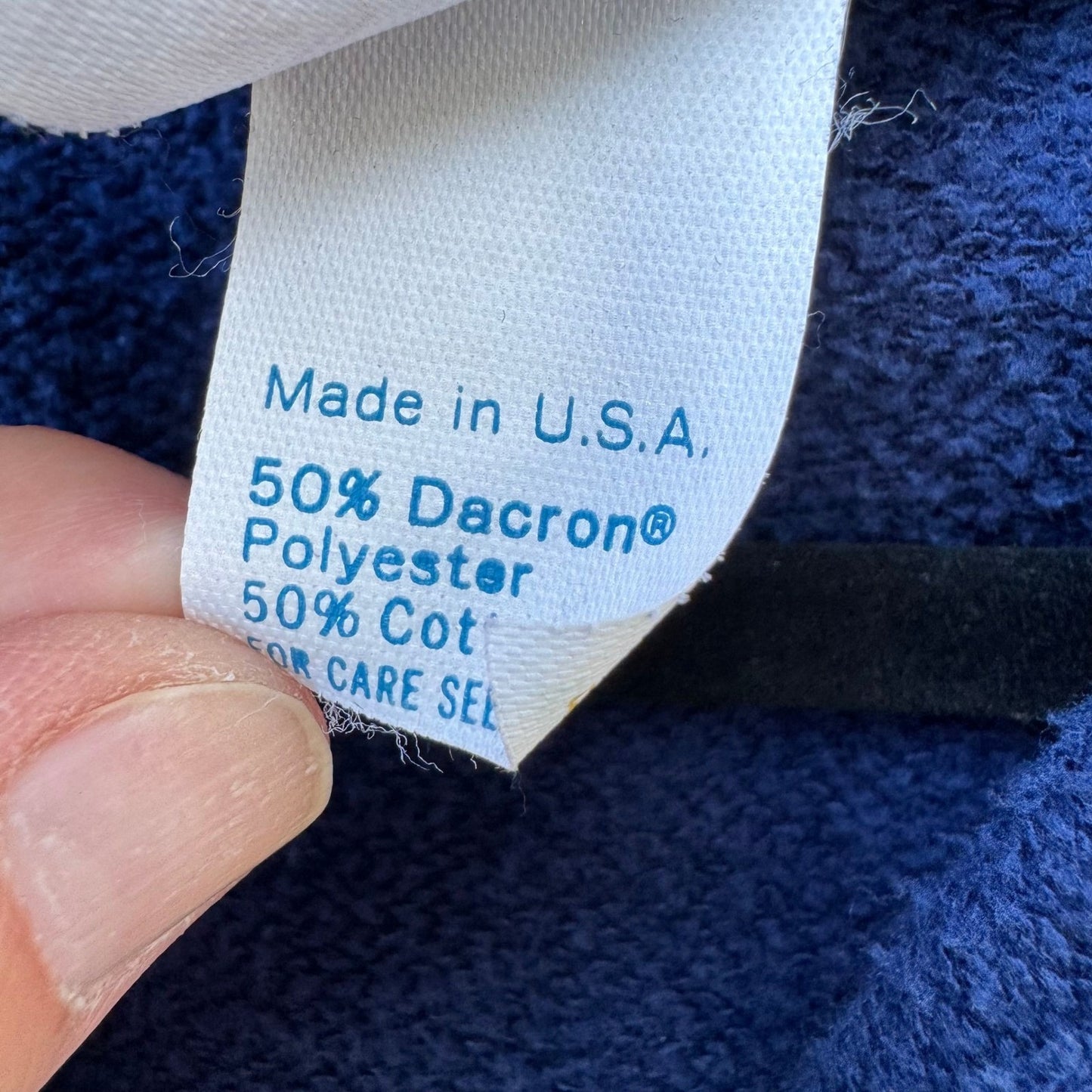 UCSB Vintage 60s H Wolf & Sons Santa Barbara Full Zip Hoodie Blue USA Made Large
