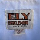 Switch Ely Cattleman Mens XXL White Western Pearl Snap Long Sleeve Shirt 18.5 x 35 2 image