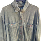 Switch Vintage Cabincore Western Rustic Indie Faux Suede Shirt Jacket Shacket Olive 2 image