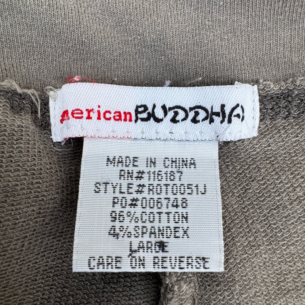 American Buddha Womens Gray Wide Leg Yoga Lounge Pants Large Athleisure Lounge