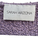 Switch Sarah Arizona V-Neck Purple Textured Pullover Short Sleeve Cottage Knit Sweater 2 image