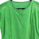 Switch Vintage 90s Cropped Ruffle Hem Lime Pintuck Cottagecore Top Fairy Boho Peasant 3 image