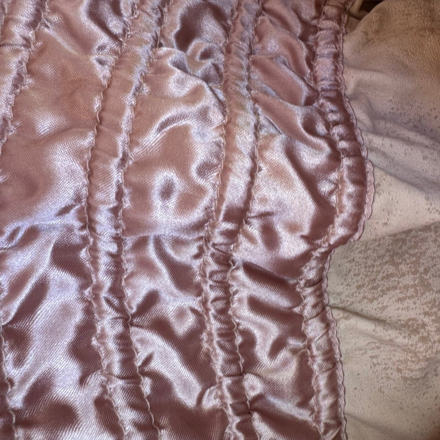 Arden B 100% Leather Boho Western Festival Romantic Smocked Peasant Top Suede XS