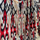 Switch INC Womens Multicolor Print 3/4 Sleeves &amp; Split Neck Two Piece Blouse Tank Set L 3 image