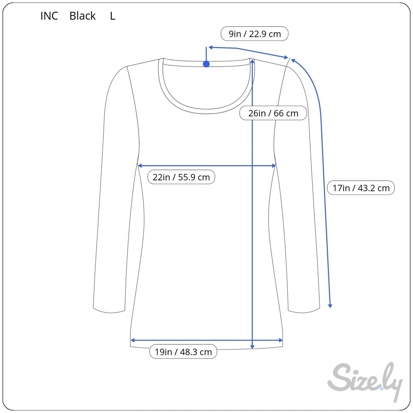 INC Womens Multicolor Print 3/4 Sleeves & Split Neck Two Piece Blouse Tank Set L