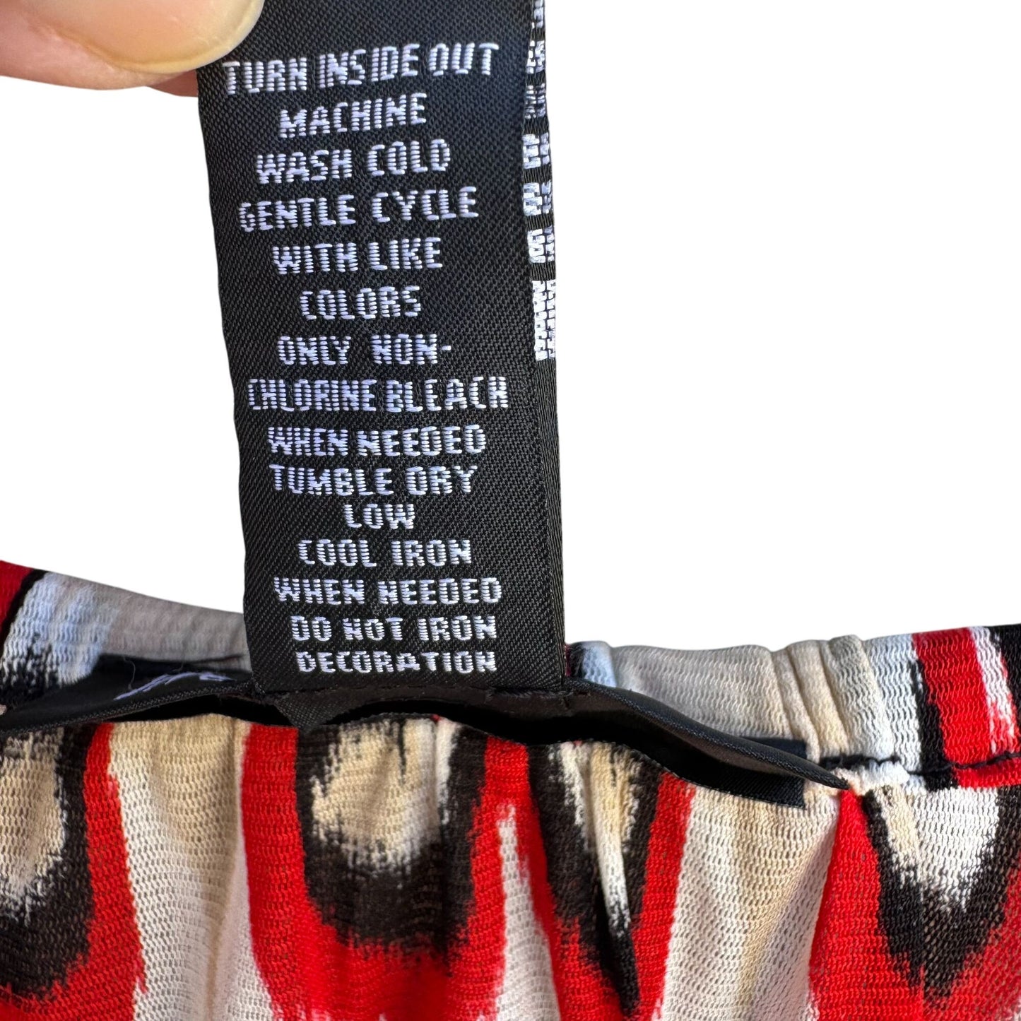 INC Womens Multicolor Print 3/4 Sleeves & Split Neck Two Piece Blouse Tank Set L