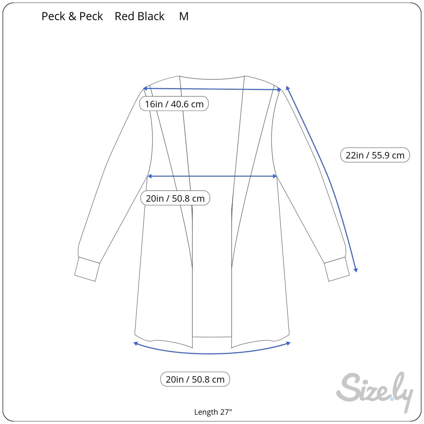 Peck & Peck Red Black Textured Open Front Wavy Ruched Sleeve Blazer Jacket M