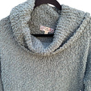 Switch Pink Republic Womens Cozy Cowl Neck Frozen Ivy Green Open Knit Sweater New XL 3 image
