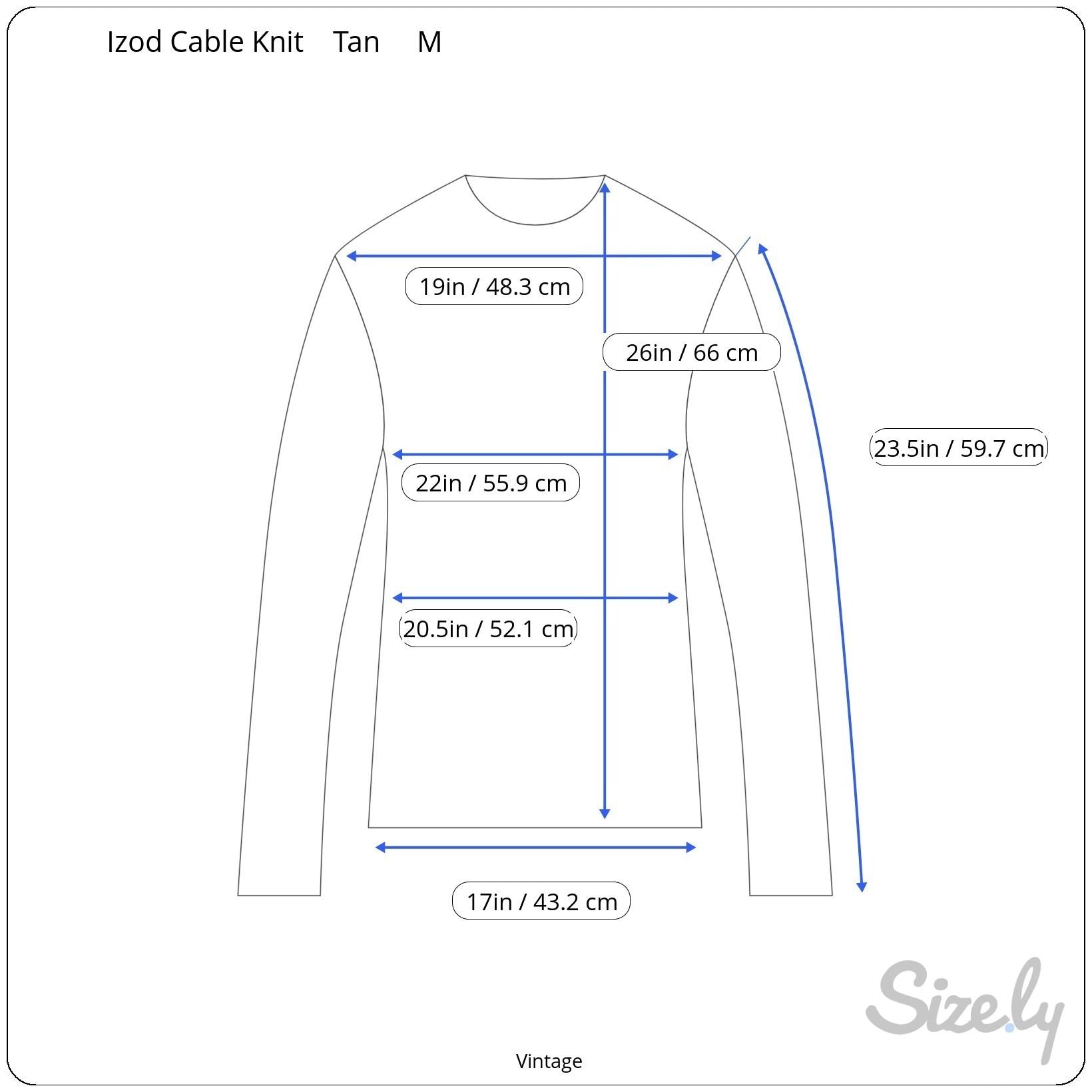 Izod Mens Beige Crew Neck Long Sleeve All Cotton Cable Knit Long Sleeve Sweater M