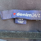 Switch Denim 24/7 Black Longline Blazer Jacket Womens 24W Single Breasted Professional 2 image