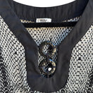 Switch Nicola Petites Black White Snake Print Flared Sleeves V-Neckline Tunic Blouse PXL 2 image