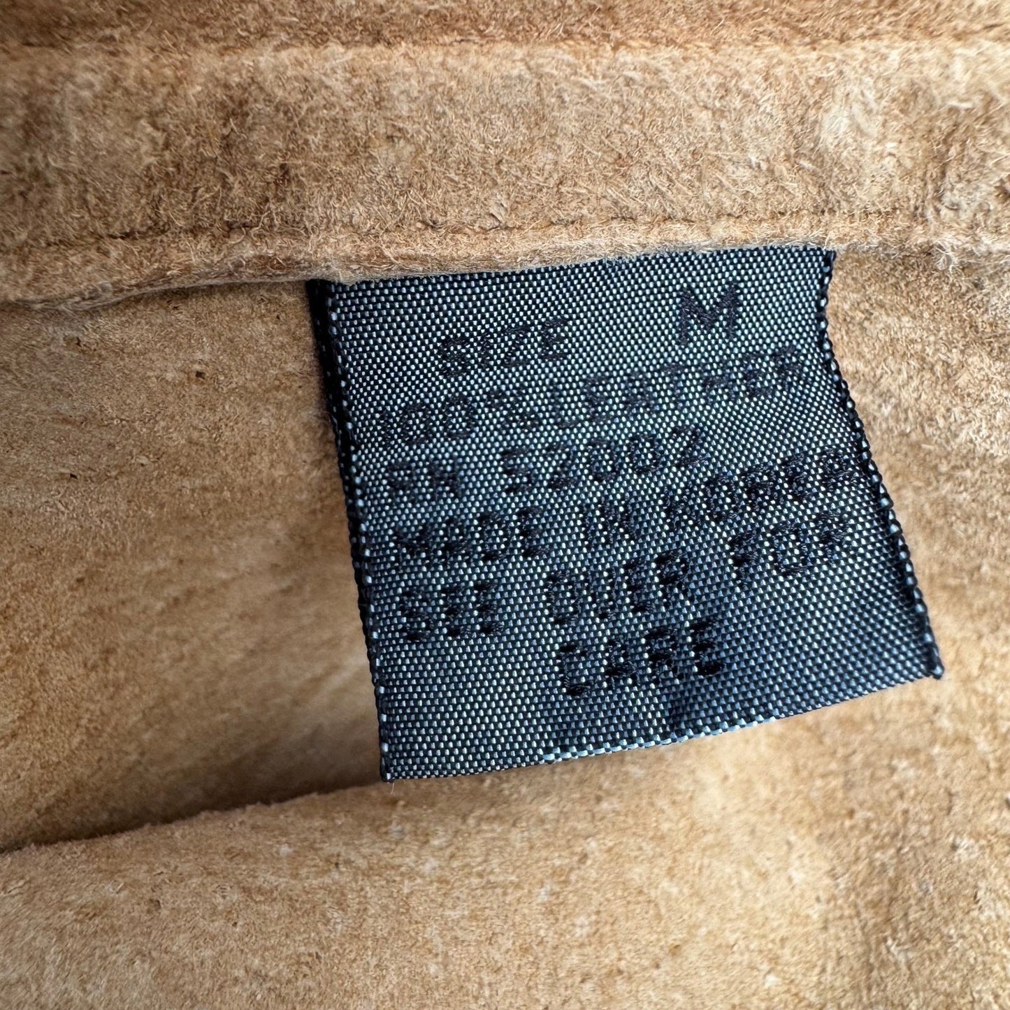 Lizwear Vintage Tan Suede Leather Fringe Western Jacket Womens M Rodeo Festival