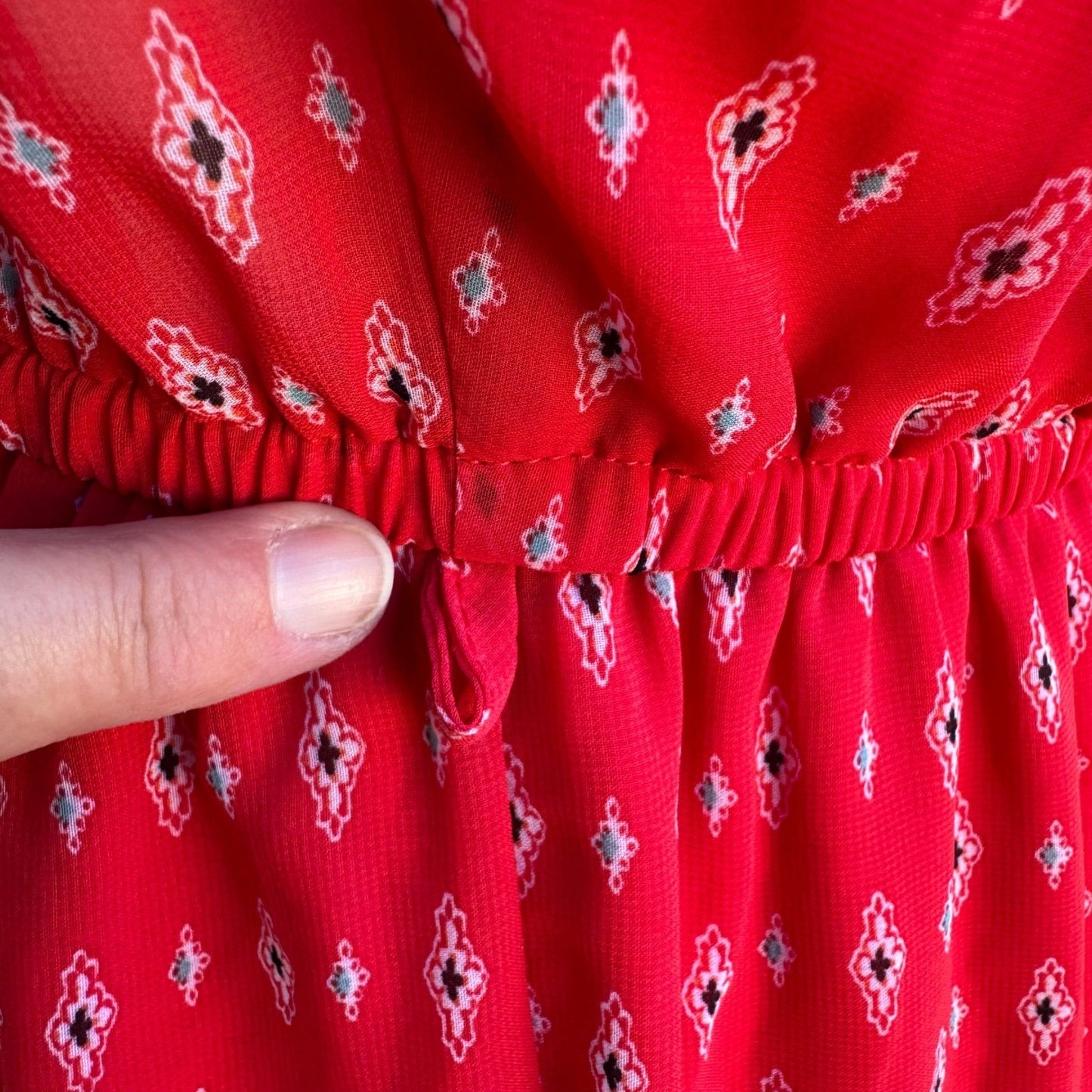 Iris Strapless Boho Festival Beach Resortwear Wide Leg Jumpsuit Red XL Summer