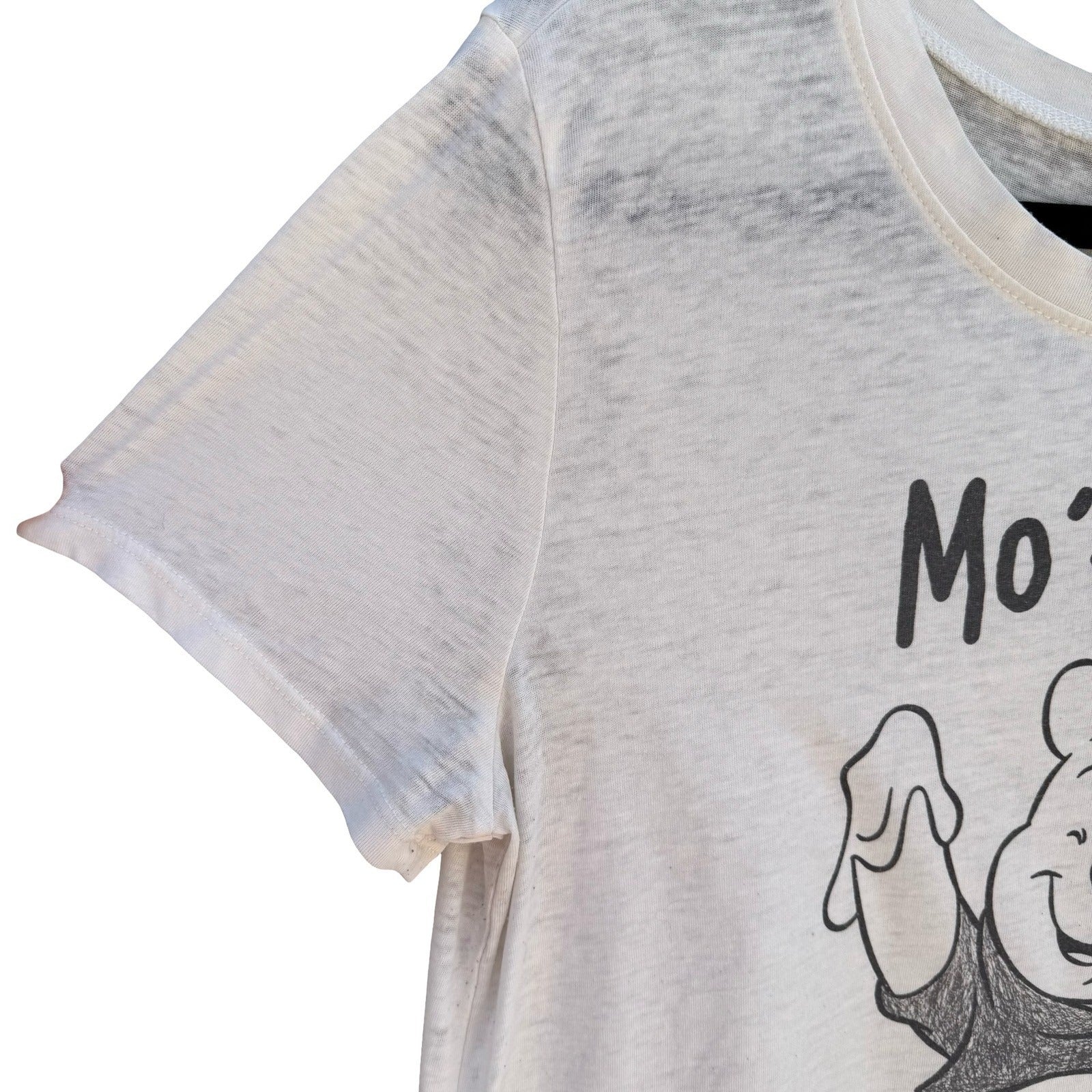 Disney Winnie the Pooh Mo Honey Mo Problems Graphic Burnout Shirt Hip Hop L