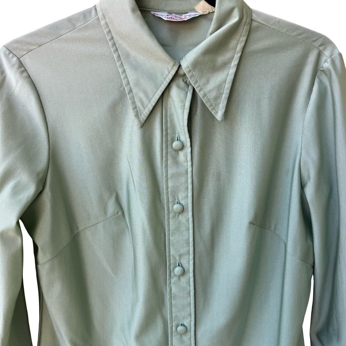 H Bar C California Vintage 70s Ranchwear Americana Green Cowgirl Western Shirt