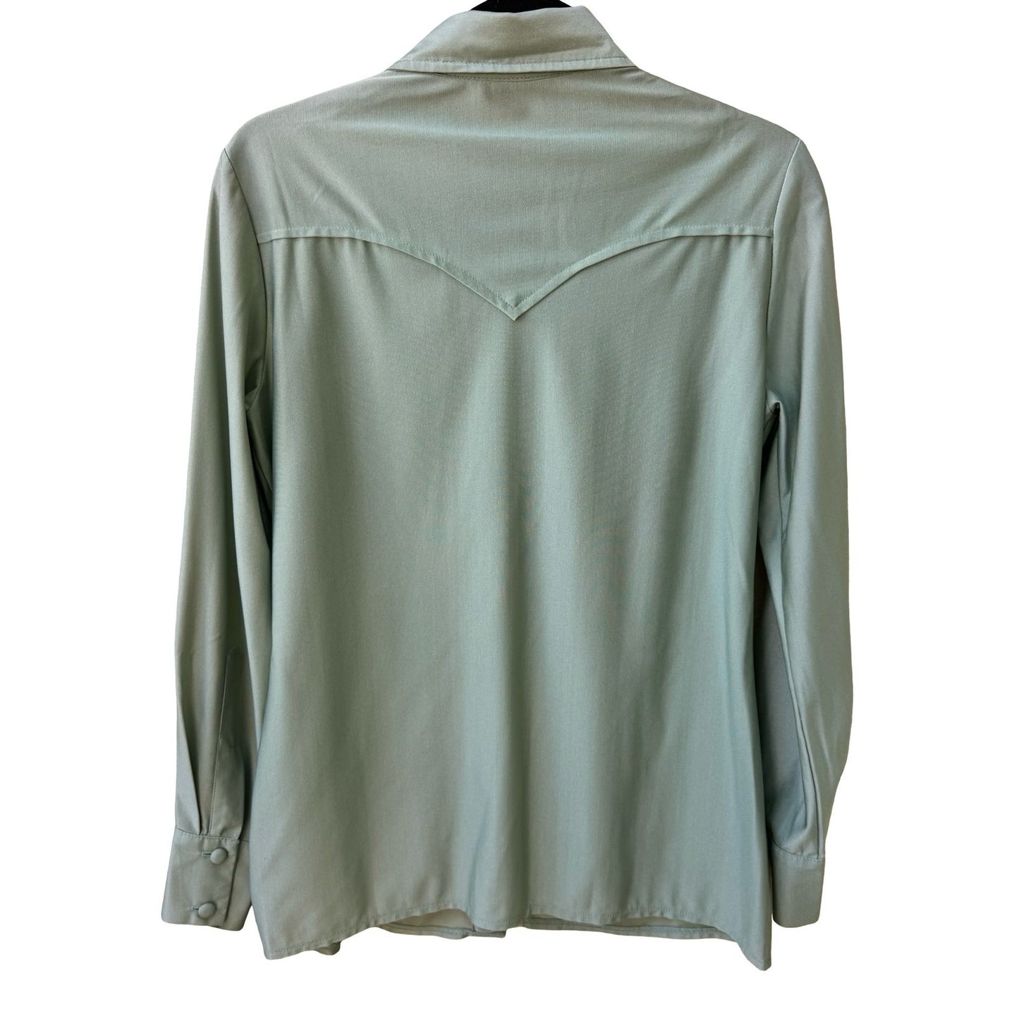 H Bar C California Vintage 70s Ranchwear Americana Green Cowgirl Western Shirt
