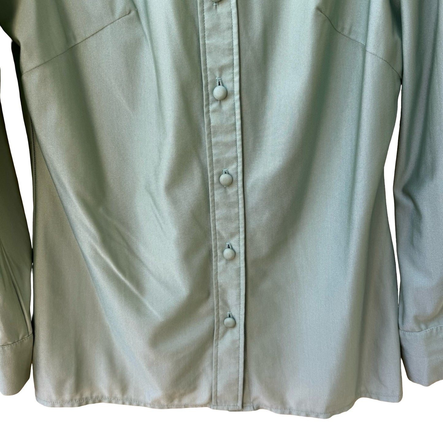 H Bar C California Vintage 70s Ranchwear Americana Green Cowgirl Western Shirt