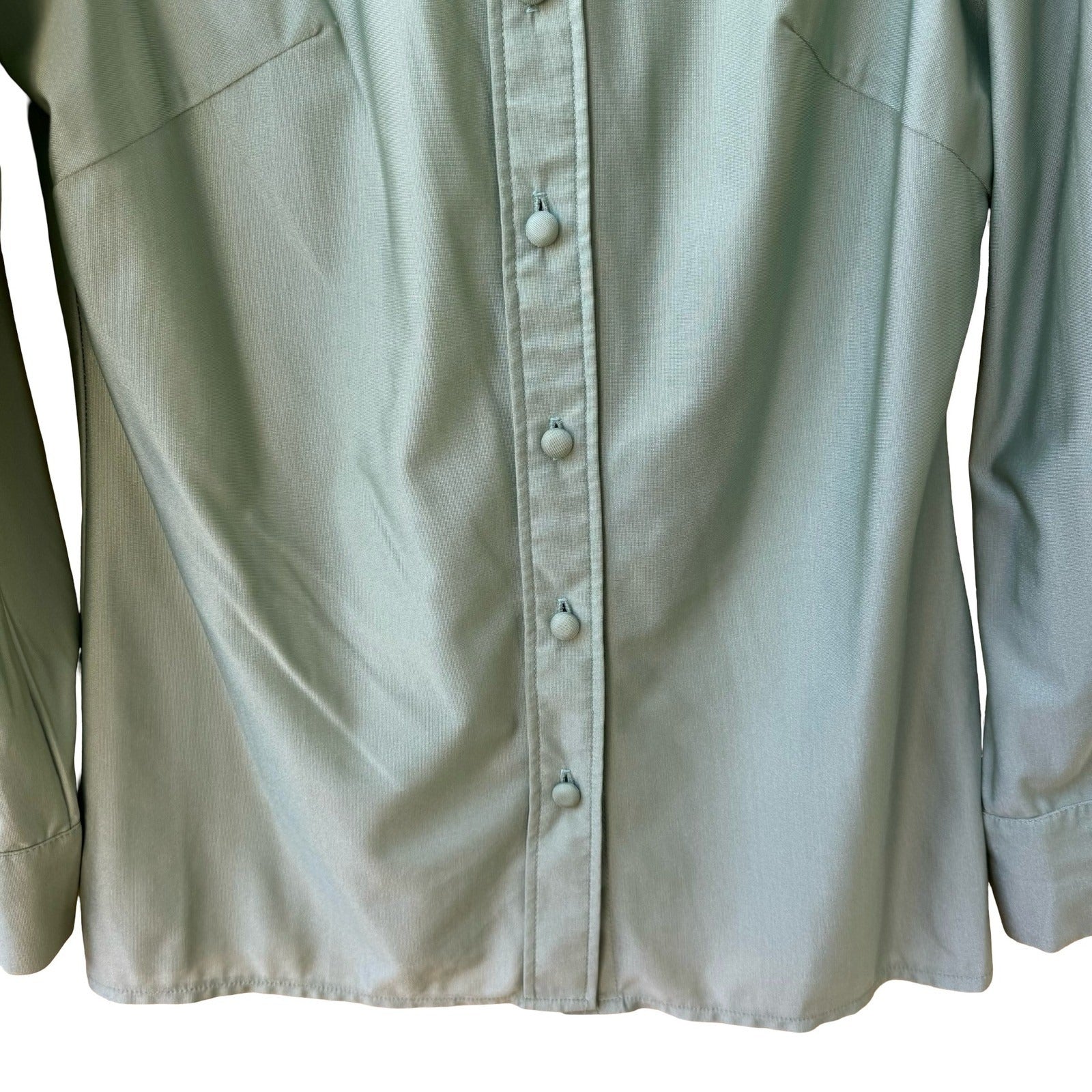 H Bar C California Vintage 70s Ranchwear Americana Green Cowgirl Western Shirt