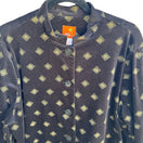 Switch Hearts of Palm Boho Cottagecore Corduroy Embroidered Art Floral Diamond Jacket L 3 image