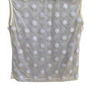 Switch Y2K Coquette Fairycore Sheer Mesh Sleeveless White Floral Daisy Embroidery Top S 3 image