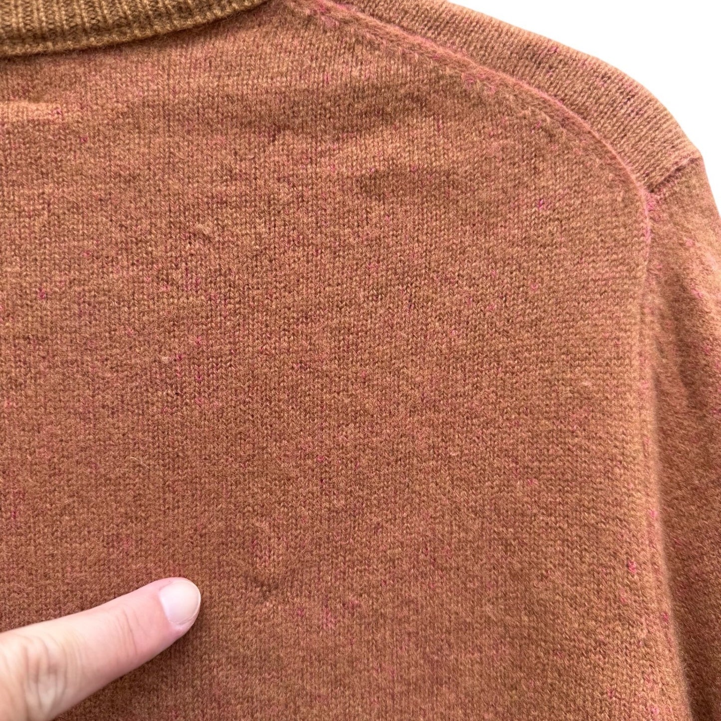 Acne Studios Cashmere Scandi Minimalist Quiet Luxury Contrast Cuffed Sweater L