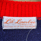 Switch Lil Lambee Le Roy Knitwear Vintage 60s V Neck Drawstring Chest Knit Sweater - XL 3 image