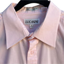 Switch Lucasini Men&#39;s Pink Single Needle Tailoring Long Sleeve Button Down Dress Shirt 3 image