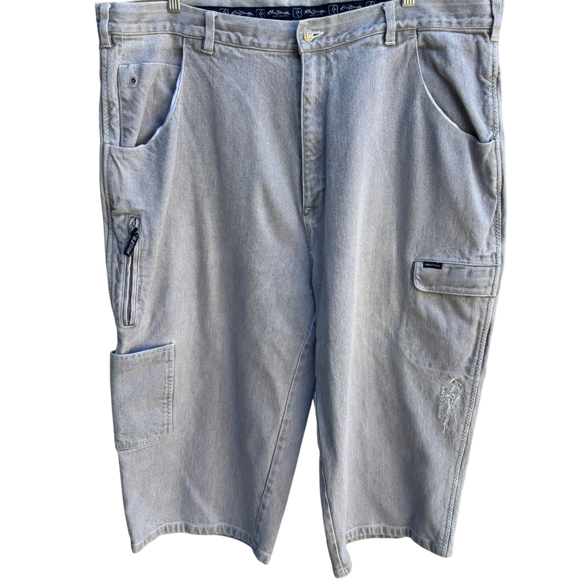 Kno Betta Vintage Mens Savvy Denim Collection Gray Hip Hop Streetwear Shorts 46