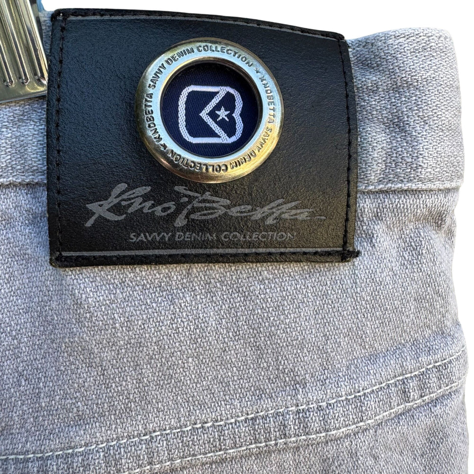 Kno Betta Vintage Mens Savvy Denim Collection Gray Hip Hop Streetwear Shorts 46