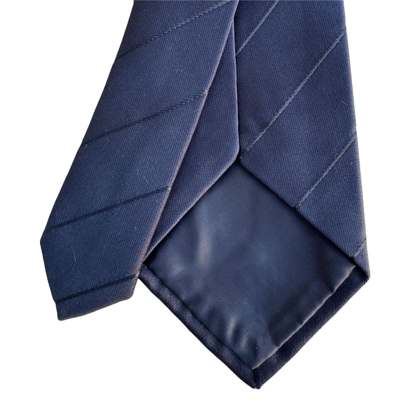 Goldlion Vintage Men's Navy Blue Diagonal Stripe Necktie Tie - New Never Worn