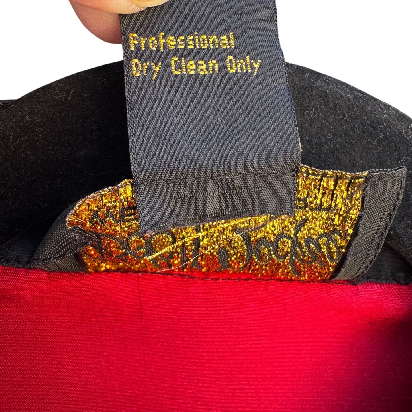 Bob Mackie Wearable Art Vintage Womens Embroidered Red Cat Print Silk Blouse S