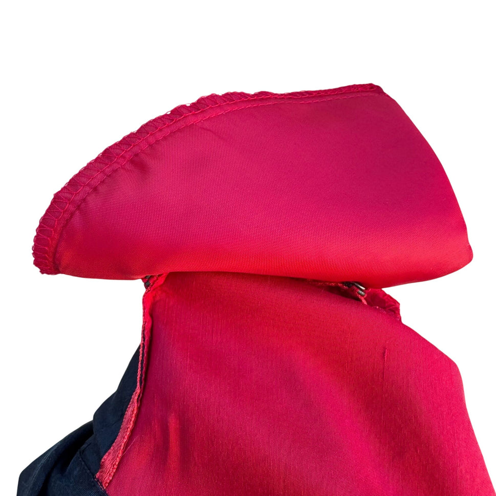 Bob Mackie Wearable Art Vintage Womens Embroidered Red Cat Print Silk Blouse S