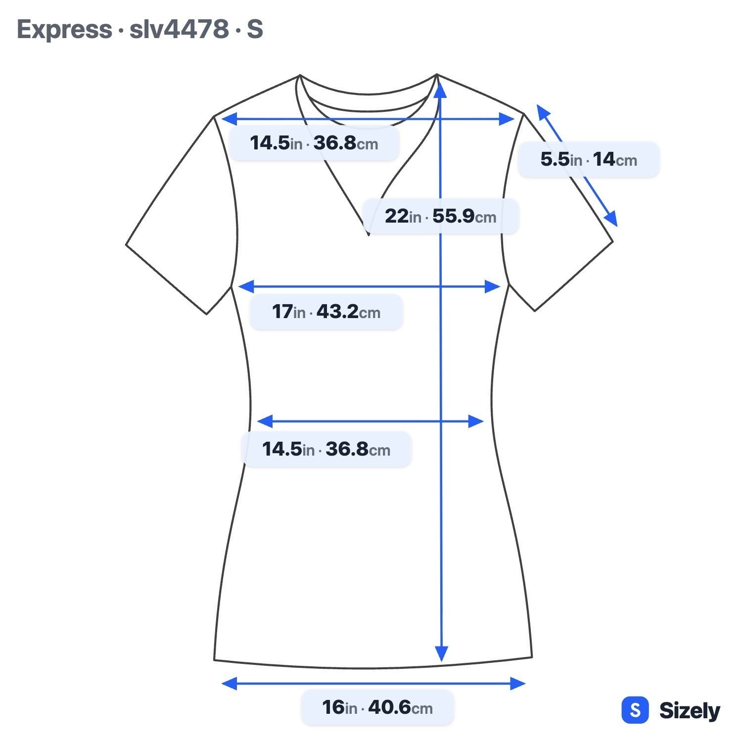 Express Y2K Pastel Blue Coastal Preppy Deep V-Neck Cap Sleeve Stretch Knit Top S